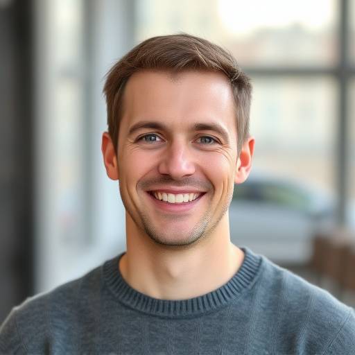 A headshot of Robert Williams, a smiling Caucasian man with short brown hair, wearing a gray sweater. He is an instructor at Zenith Academy.