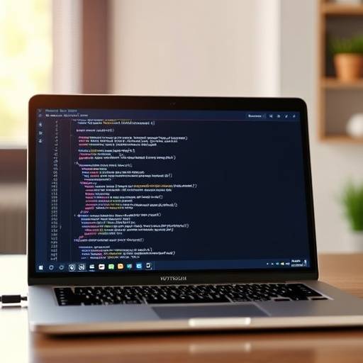 A laptop screen displaying Python code, representing Zenith Academy's Python programming course.